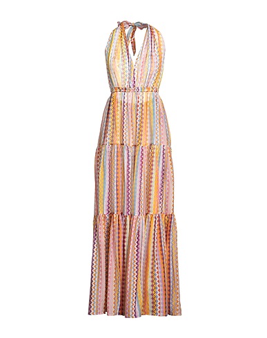 MISSONI Long dress Light pink 78% Cotton, 22% Silk
