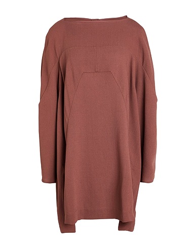 RICK OWENS Vestito corto Marrone 100% Lana Vergine