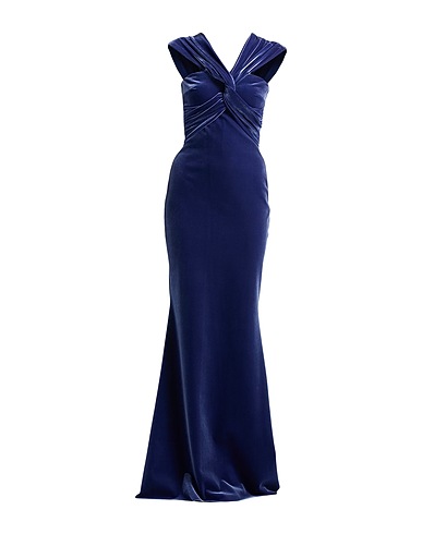 CHIARA BONI LA PETITE ROBE Long dress Slate blue 45% Polyester, 35% Polyamide, 20% Elastane
