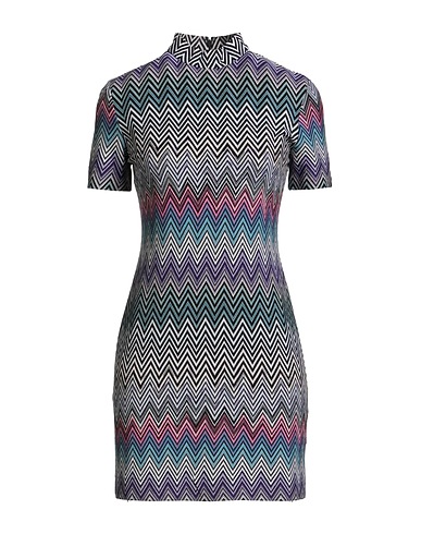 MISSONI Kurzes Kleid Lila 100% Wolle