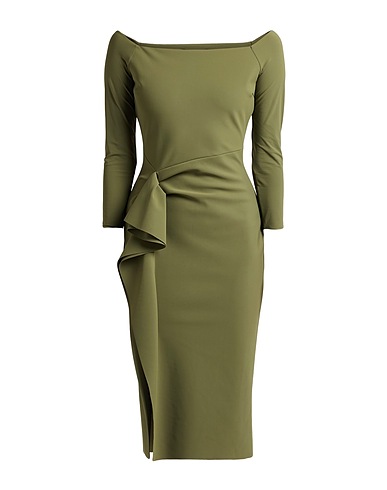 CHIARA BONI LA PETITE ROBE Midi dress Military green 75% Polyamide, 25% Elastane