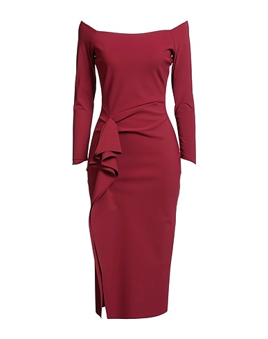 CHIARA BONI LA PETITE ROBE Tubino Bordeaux 75% Poliammide, 25% Elastan