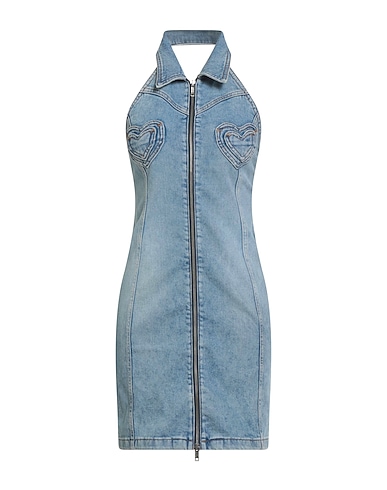 MOSCHINO JEANS Jeanskleid Blau 99% Baumwolle, 1% Elastan