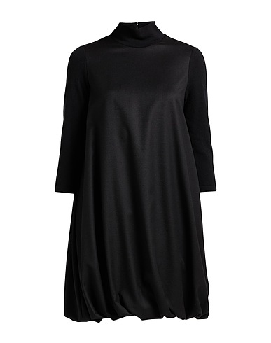 FABIANA FILIPPI Short dress Black 94% Merino Wool, 5% Polyamide, 1% Elastane, Silk, Cashmere