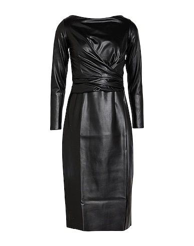 CHIARA BONI LA PETITE ROBE Elegant dress Black 75% Polyamide, 25% Elastane