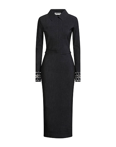 CHIARA BONI LA PETITE ROBE Midi dress Charcoal 72% Polyamide, 28% Elastane