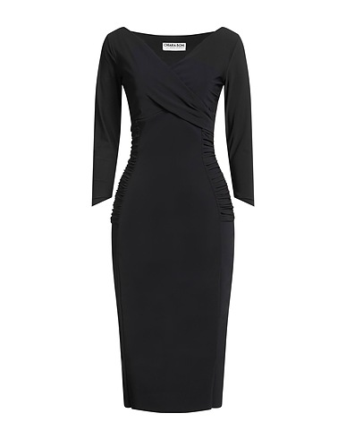 CHIARA BONI LA PETITE ROBE Midi dress Black 75% Polyamide, 25% Elastane