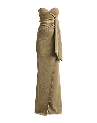 CHIARA BONI LA PETITE ROBE Long dress Military green 42% Polyamide, 40% Viscose, 10% Elastane, 8% Polyester