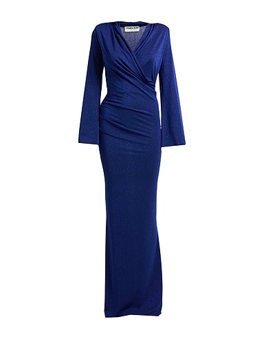 CHIARA BONI LA PETITE ROBE Long dress Navy blue 42% Polyamide, 40% Viscose, 10% Elastane, 8% Polyester