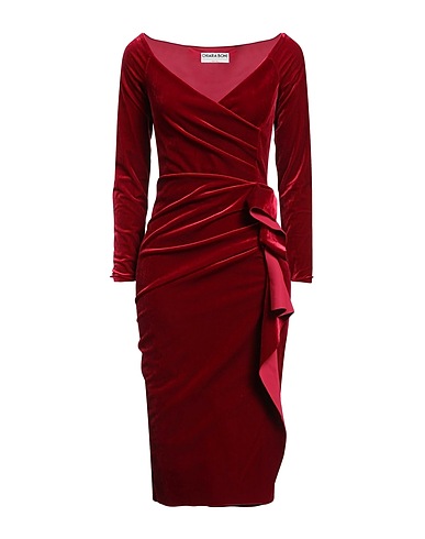 CHIARA BONI LA PETITE ROBE Midi dress Red 45% Polyester, 35% Polyamide, 20% Elastane