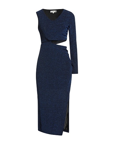 HAVEONE Midi dress Bright blue 60% Polyamide, 35% Metallic fiber, 5% Elastane