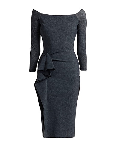 CHIARA BONI LA PETITE ROBE Midi dress Charcoal 75% Polyamide, 25% Elastane