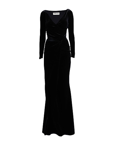 CHIARA BONI LA PETITE ROBE Langes Kleid Schwarz 45% Polyester, 35% Polyamid, 20% Elastan