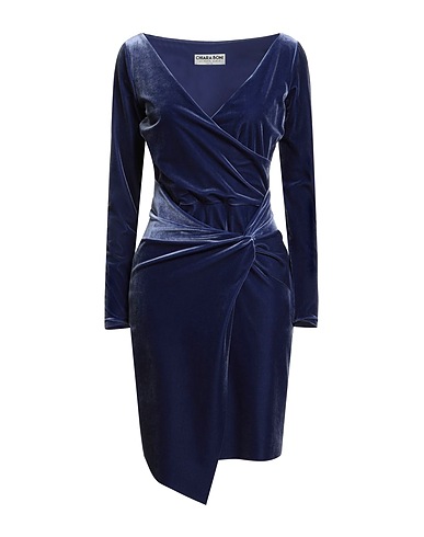 CHIARA BONI LA PETITE ROBE Vestito midi Avio 45% Poliestere, 35% Poliammide, 20% Elastan