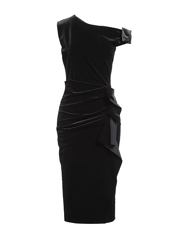 CHIARA BONI LA PETITE ROBE Midi dress Black 45% Polyester, 35% Polyamide, 20% Elastane