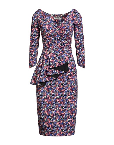 CHIARA BONI LA PETITE ROBE Midi dress Dark purple 75% Polyamide, 25% Elastane