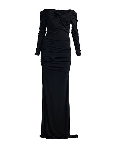 CHIARA BONI LA PETITE ROBE Long dress Black 98% Viscose, 2% Elastane