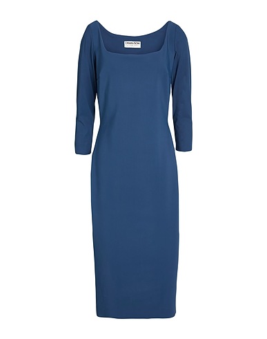 CHIARA BONI LA PETITE ROBE Midi dress Navy blue 75% Polyamide, 25% Elastane