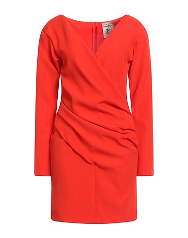 SEMICOUTURE Short dress Red 92% Polyester, 8% Elastane