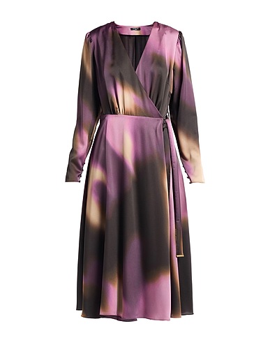MARCIANO by GUESS Midi dress Dark purple 59% Recycled polyester, 41% Polyester