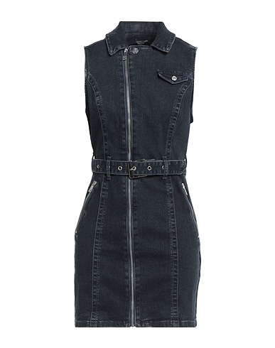 TRUE RELIGION Denim dress Blue 71% Cotton, 27% Polyester, 2% Elastane