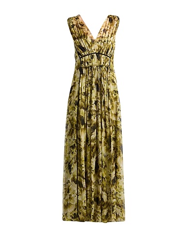 ALBERTA FERRETTI Long dress Military green 100% Silk