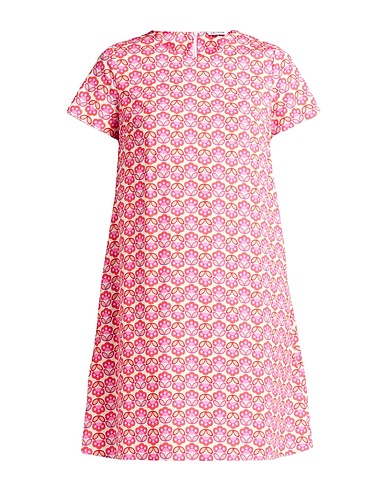 CALIBAN Midi dress Fuchsia 98% Cotton, 2% Elastane