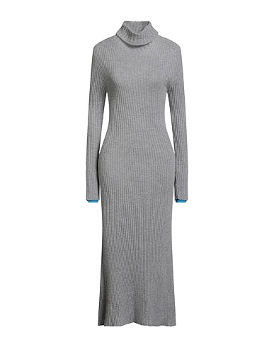 PINKO Midi dress Grey 90% Wool, 10% Cashmere