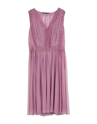 ALBERTA FERRETTI Midi dress Mauve 100% Silk, Acetate, Elastane, Polyamide