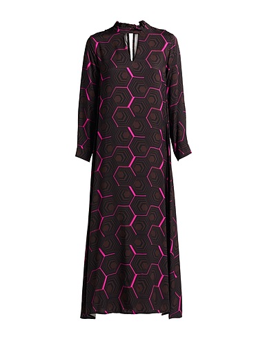 ANONYME DESIGNERS Long dress Chocolate brown 100% Viscose