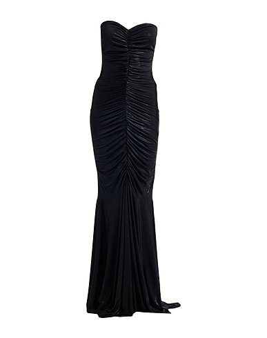NORMA KAMALI Long dress Black 95% Polyester, 5% Elastane