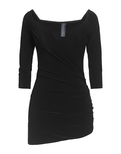 NORMA KAMALI Short dress Black 95% Polyester, 5% Elastane