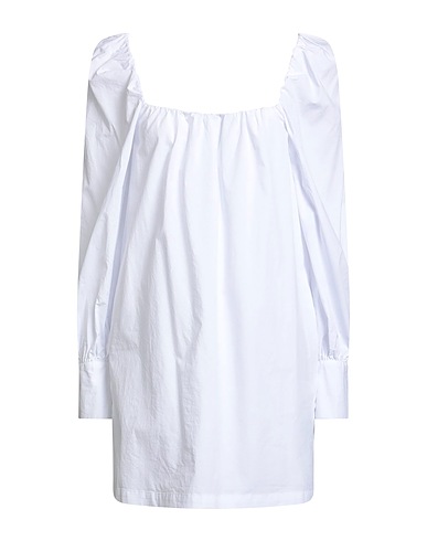 SUN 68 Vestito corto Bianco 100% Cotone