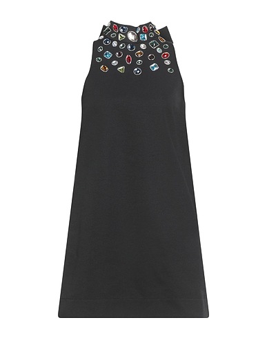 STAUD Vestito corto Nero 60% Cotone, 40% Poliestere