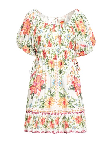 FARM RIO Short dress Sage green 60% Cotton, 40% Viscose
