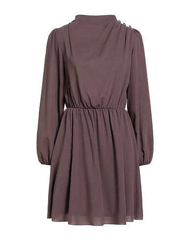 YES ZEE by ESSENZA Short dress URBAN CHIC Taupe 100% Polyester