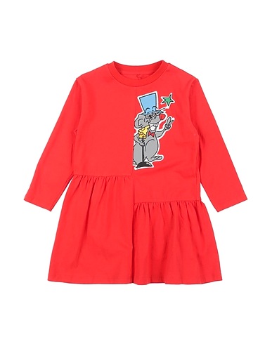 STELLA McCARTNEY KIDS Dress Red 100% Cotton, Elastane
