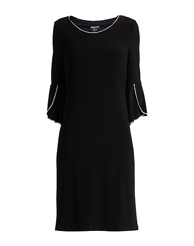 FRANK LYMAN Vestido midi Negro 92% Poliéster, 8% Elastán