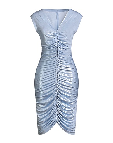 NORMA KAMALI Vestido de tubo Azul celeste 95% Poliéster, 5% Elastán