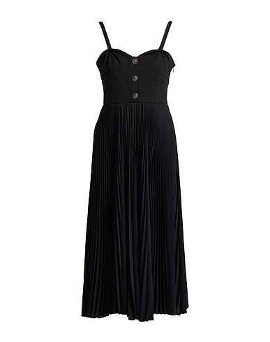 TWINSET Midi dress Black 68% Viscose, 27% Polyamide, 5% Elastane, Polyester