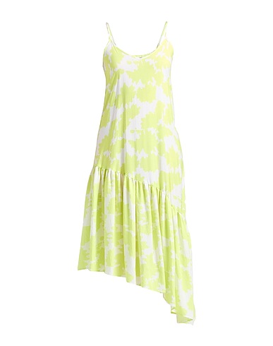 ARMANI EXCHANGE Midi dress Lime green 86% Viscose, 14% Polyamide