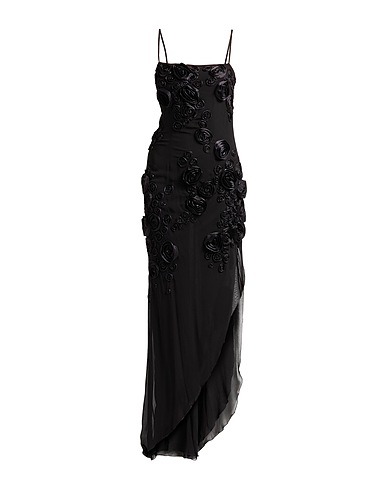 BLUMARINE Long dress Black 100% Viscose, Polyamide
