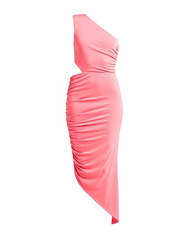 PATRIZIA PEPE Midi dress Coral 94% Polyester, 6% Elastane