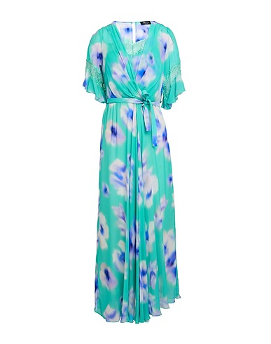BLUMARINE Μίντι φόρεμα Τυρκουάζ 100% Βισκόζη