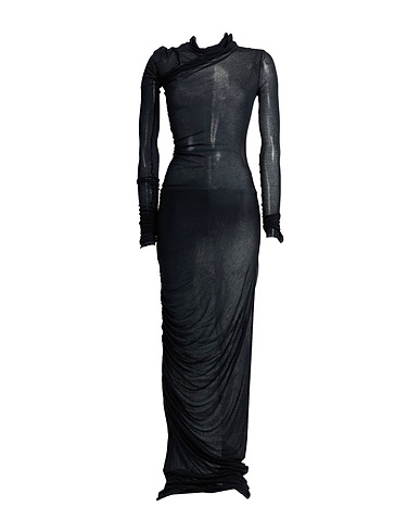 ANN DEMEULEMEESTER Long dress Black 95% Modal, 5% Silk