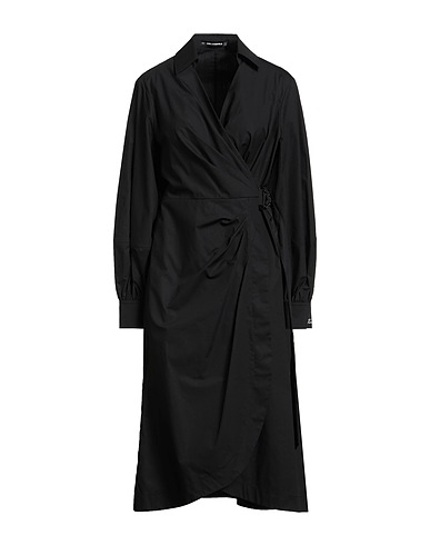 KARL LAGERFELD Midi dress Black 100% Organic cotton