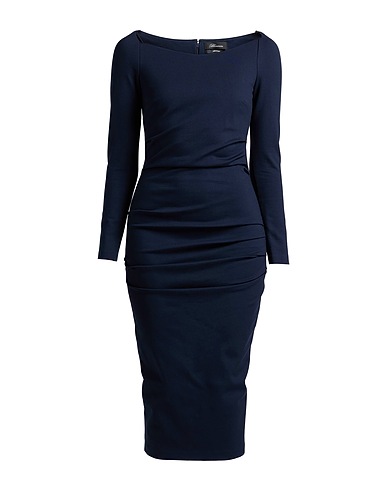 BLUMARINE Elegant dress Midnight blue 70% Viscose, 25% Polyamide, 5% Elastane