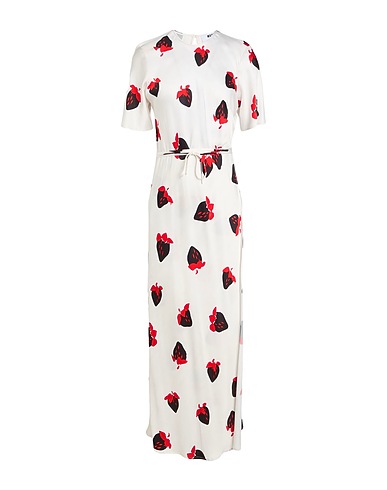 MSGM Midi dress White 100% Viscose