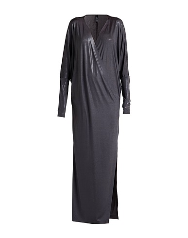 NORMA KAMALI Langes Kleid Braungrau 95% Polyester, 5% Elastan