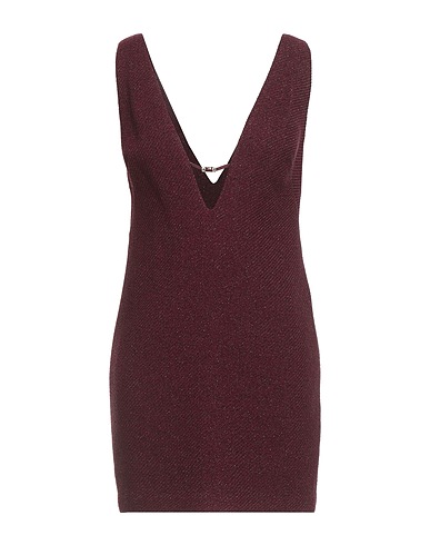 ELISABETTA FRANCHI Vestito corto Bordeaux 37% Poliestere, 34% Viscosa, 11% Lana Vergine, 9% Acrilico, 9% Altre Fibre